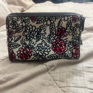 Coach Floral Print Women's Bag - Black and fushia